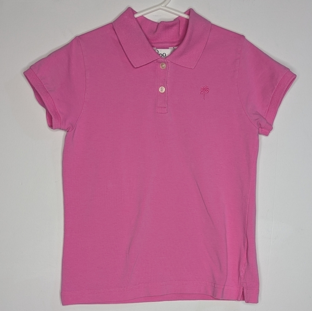 Lilly Pulitzer Pink Short Sleeve Collared Polo Shirt 10